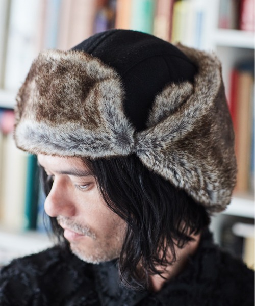 大人気新品  「ADAMPATEK」fleece 帽子 キャップ PATEK ADAM fur cap flight 帽子