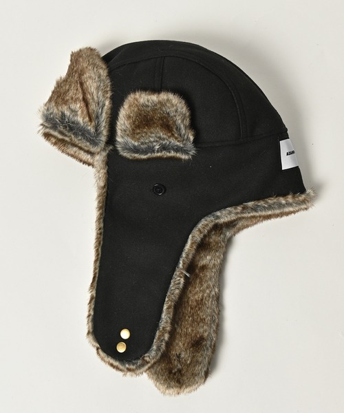 ADAM PATEK キャップ 帽子 「ADAMPATEK」fleece fur flight cap