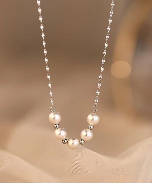 chauru♡ パールネックレス まとめ LA VORAGINE（ラ ヴォラジネ） ネックレス 925シルバーパール