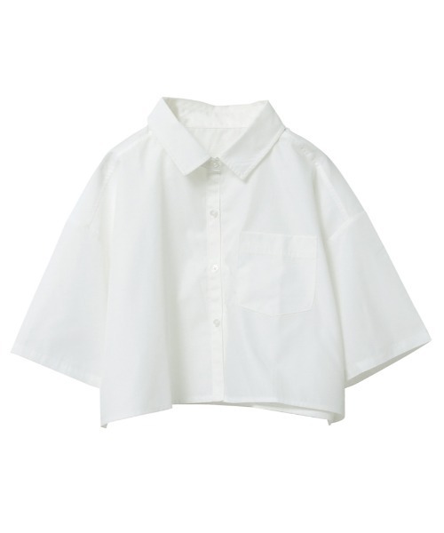 シャツ ブラウス クロップド半袖シャツ : ZOZOTOWN Yahoo!店 - 通販 
