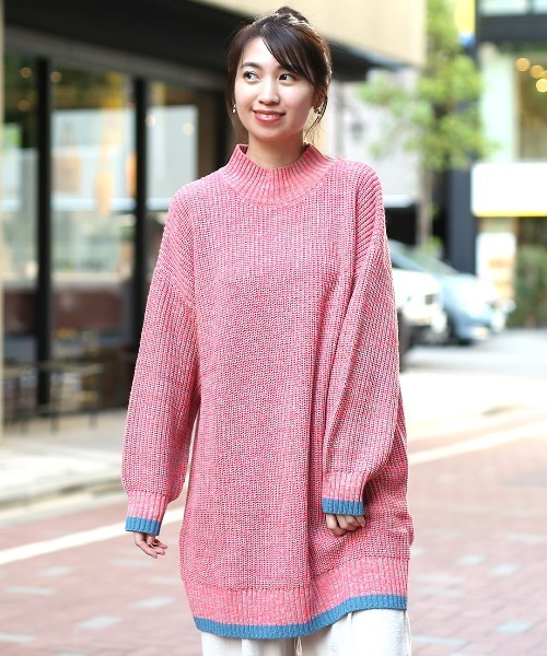 チチカカ（TITICACA） ワンピース ウォッシャブルカラーミックスニット