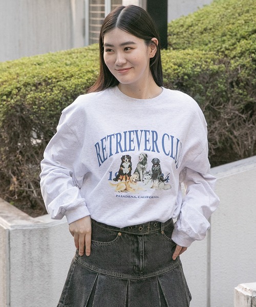 Tシャツ・カットソー RETRIEVER CLUB JERSEY LONG SLEEVE 5MM192 Retriever Club(レトリバークラブ)のレディース Tシャツ