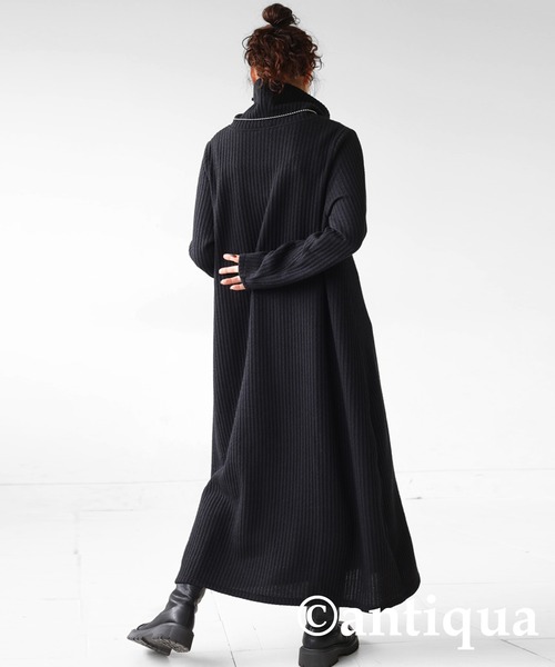 antiqua（アンティカ） ワンピース タートルニットワンピース