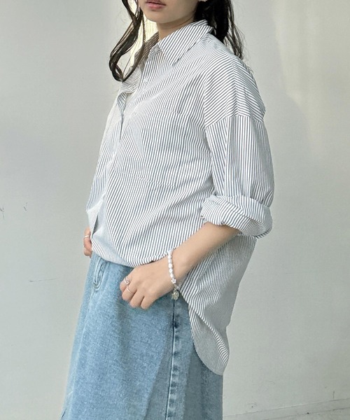 AS KNOW AS（アズノゥアズ） ブラウス シャツ ダブルポケット ビッグ