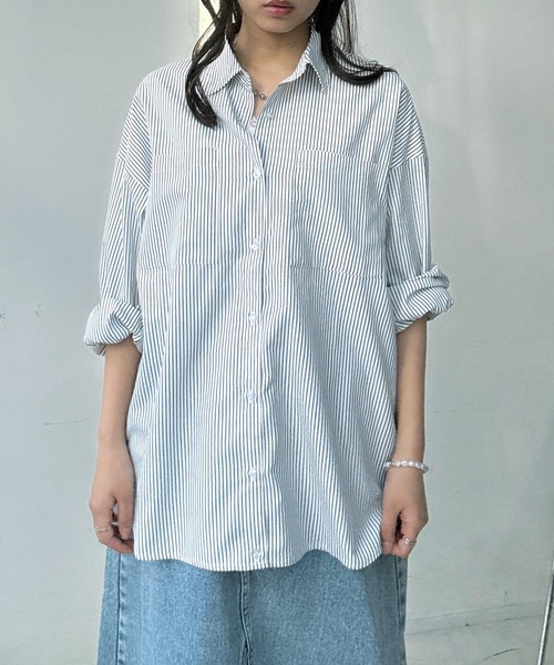 専用です！ビッグシャツ AS KNOW AS（アズノゥアズ） ブラウス シャツ ダブルポケット ビッグ