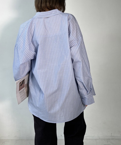 AS KNOW AS（アズノゥアズ） ブラウス シャツ ダブルポケット ビッグ