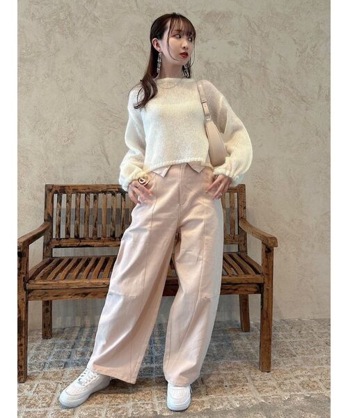 dazzlinの今季ニット dazzlin（ダズリン） ニット セーター 2wayシャギーミニニットトップス