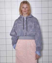 MAISON SPECIAL トレーナー スウェット Half Zip Cropped Sweat