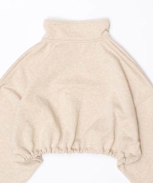 スウェット レディース Half Zip Cropped Sweat Top/ハーフジップクロップドスウェットトップ「MAISON SPECIAL/メ｜zozo｜14