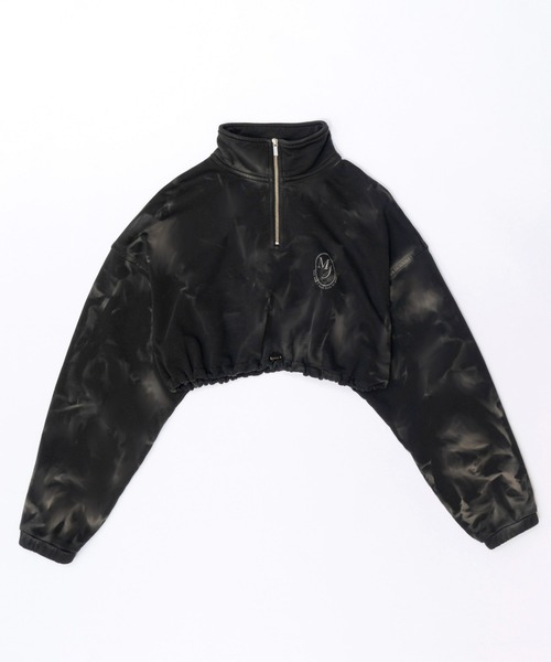 MAISON SPECIAL トレーナー スウェット Half Zip Cropped Sweat
