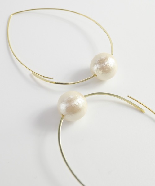 anq. パールピアス anq. ピアス 「anq.」コットンパール ピアス レディース