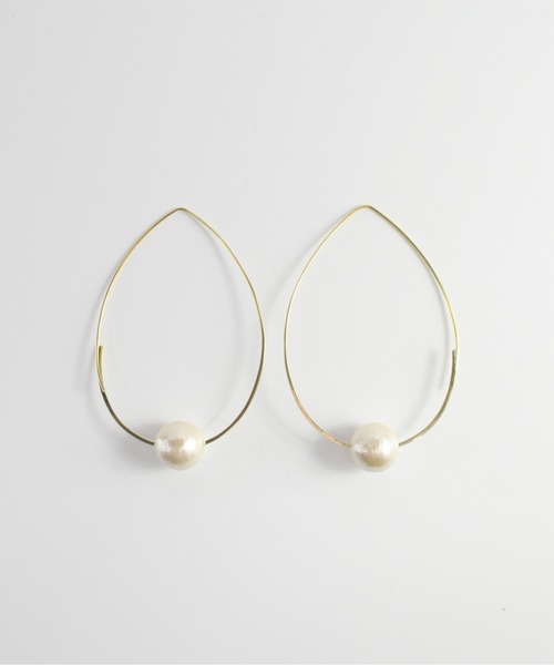 anq. パールピアス anq. ピアス 「anq.」コットンパール ピアス レディース