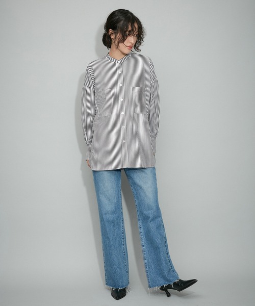 限定2000円値下げ！アダムエロペ ホワイト シャツ パフスリーブ 3way ADAM ET ROPE'（アダムエロペ） ブラウス シャツ 「一部サイト限定」TC