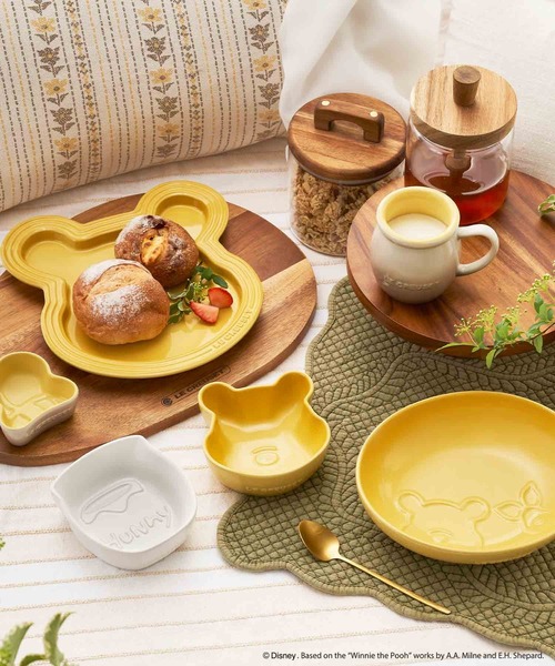 食器 くまのプーさん/オーバル・ディッシュ 19cm クインスイエロー | Le Creuset | 07