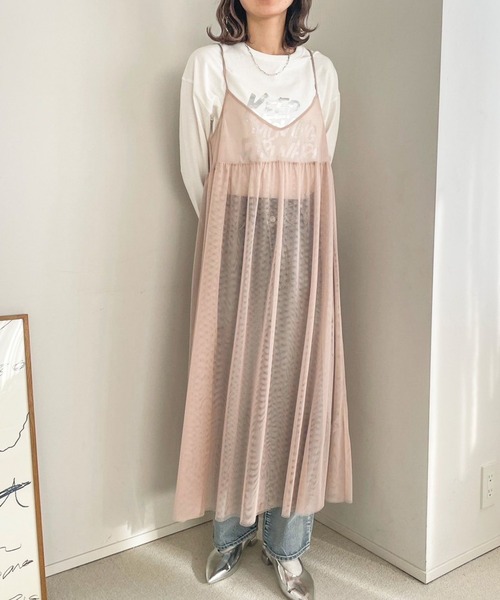 LOWRYS FARM ワンピース チュールキャミワンピース 103261 : ZOZOTOWN 