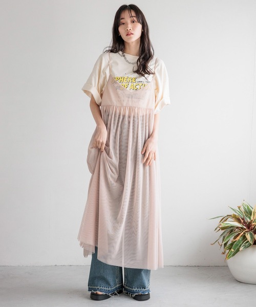 シンシアローリー チュールドレス ワンピース LOWRYS FARM ワンピース チュールキャミワンピース 103261