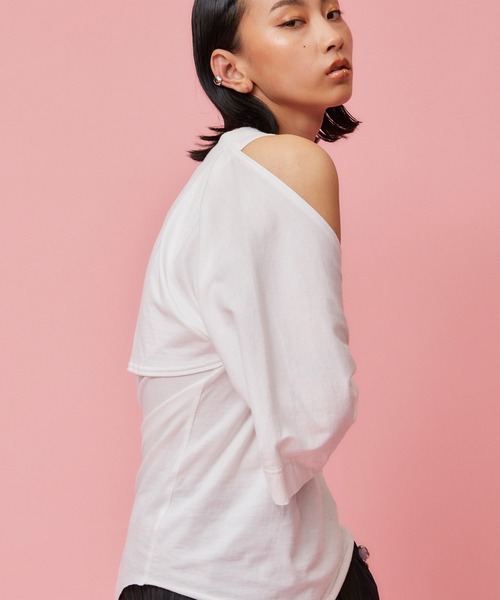 THINGS THAT MATTER tシャツ LAYERED CUT AND SEW TOPS