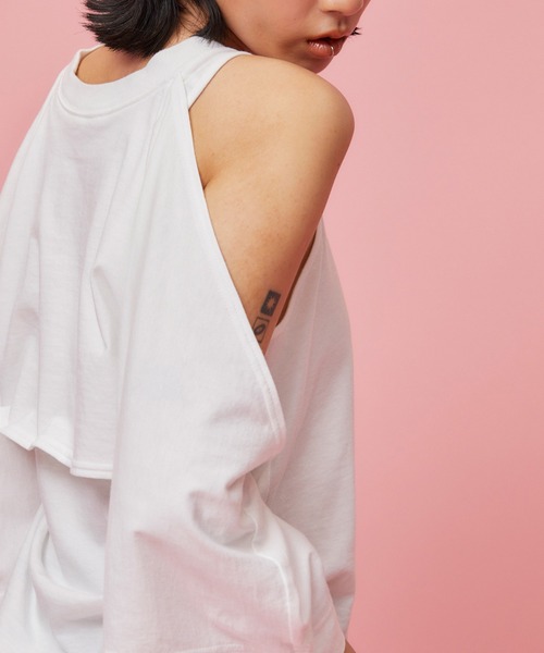 THINGS THAT MATTER tシャツ LAYERED CUT AND SEW TOPS