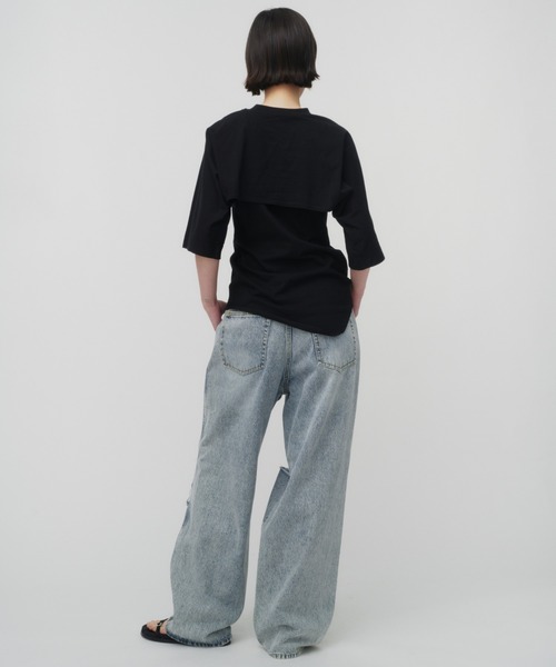 THINGS THAT MATTER tシャツ LAYERED CUT AND SEW TOPS