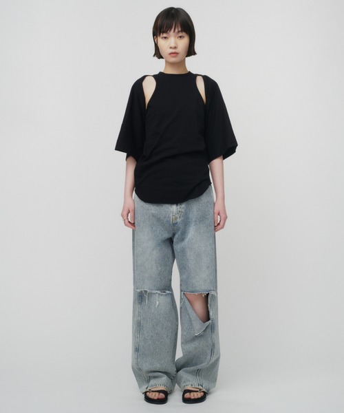 THINGS THAT MATTER tシャツ LAYERED CUT AND SEW TOPS