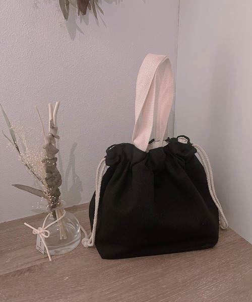 Mignonjour トートバッグ Mignonjour/巾着ミニトート M2370 レディース