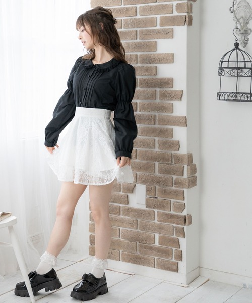 DearMyLoveRose（ディアマイラブローズ） スカート レースフレアミニ