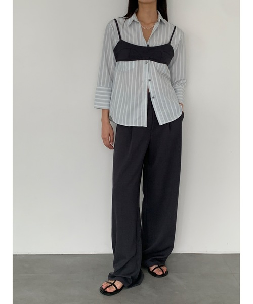 Didot.showroom ローライズツータックワイドスラックス　S Didot.showroom スラックス パンツ ローライズタックワイド