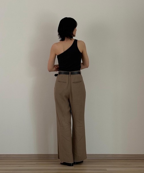 タンクトップ ノースリーブ 「AGOLDE/エーゴールドイー」NESSA ワンショルダータンクトップ レディース セール】 【AGOLDE/エーゴールドイー】NESSA ワンショルダー