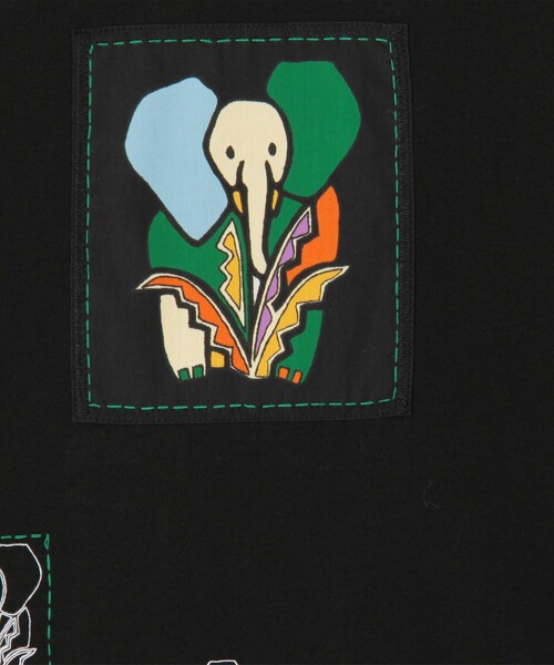 CABaN tシャツ ドライスビンコットン ELEPHANTマーチエンブロイ
