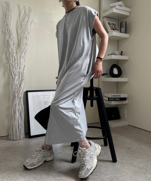 ULEULA ワンピース バッククロスカットソーワンピース : ZOZOTOWN  