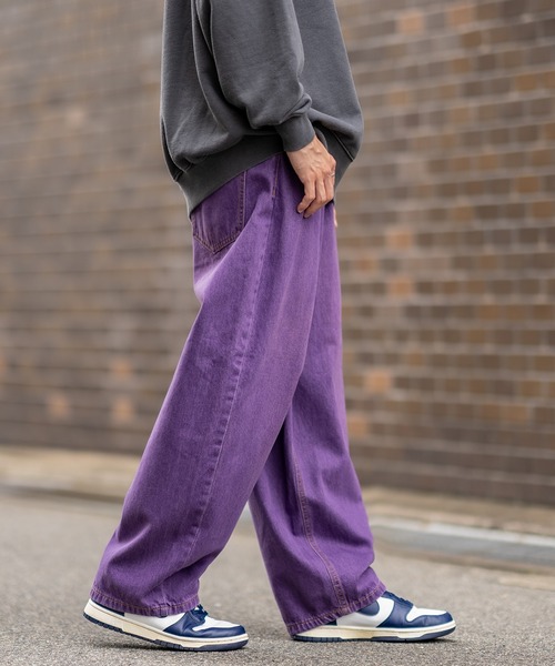improves（インプローブス） ジーンズ ワイド カラー デニムパンツ