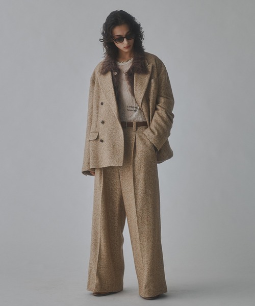 MAISON SPECIAL for 久遠テーラードジャケット　メゾンスペシャル MAISON SPECIAL for 久遠】Prime-Over Peaked Lapel Double