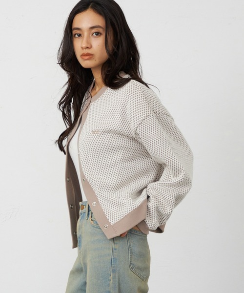 Lee（リー） カーディガン ニットジャガードカーディガン ビッグ