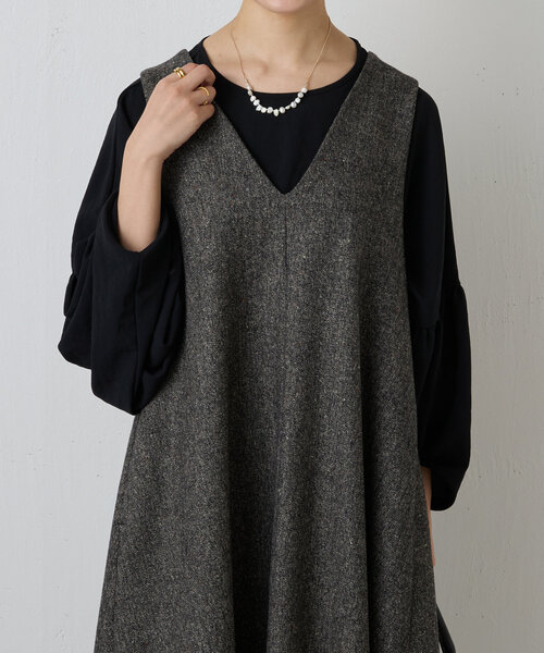 BEARDSLEY ブラウス シャツ 袖ギャザーTブラウス レディース