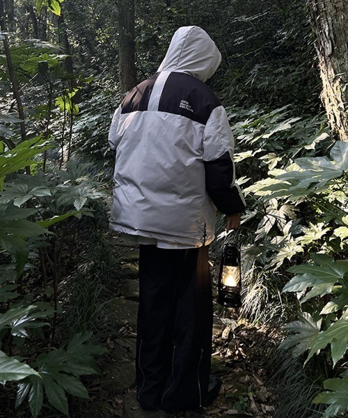 NEW GENTLEMAN ダウンジャケット ダウン カバースキャット 切り替え