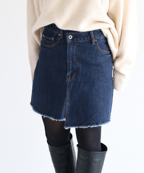 cepo（セポ） デニムスカート 「セットアップコーデ可能」ラップ