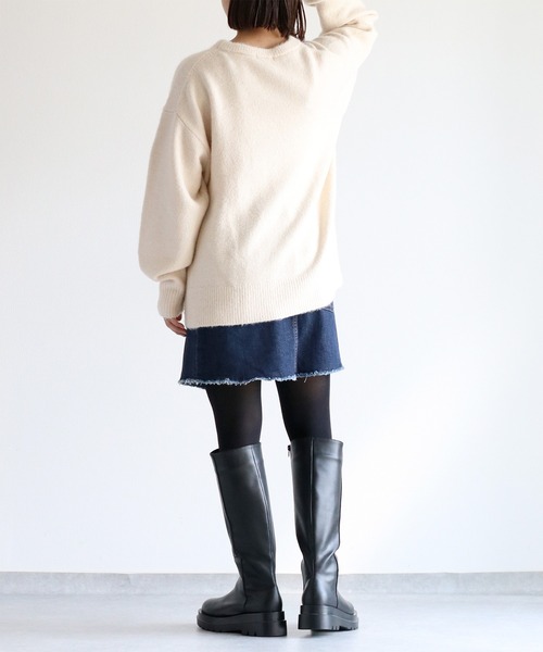 cepo（セポ） デニムスカート 「セットアップコーデ可能」ラップ