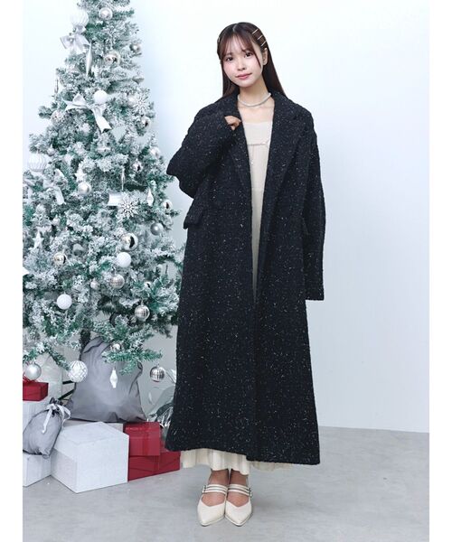 EATME（イートミー） コート チェスターコート ラメブークレロング