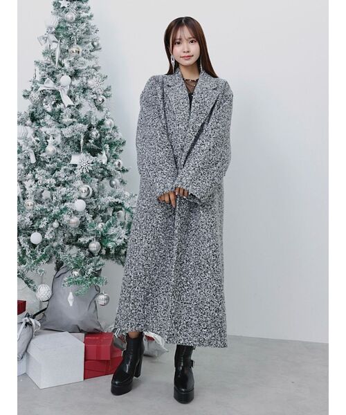 EATME（イートミー） コート チェスターコート ラメブークレロング