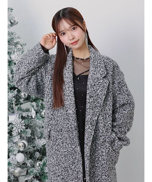 EATME（イートミー） コート チェスターコート ラメブークレロング