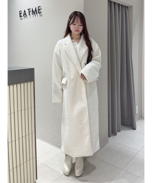 EATME（イートミー） コート チェスターコート ラメブークレロング