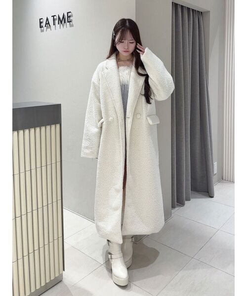 EATME（イートミー） コート チェスターコート ラメブークレロング