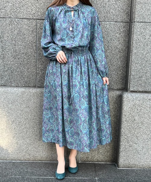 INGEBORG ワンピース ボタニカルペイズリーpt.ワンピース