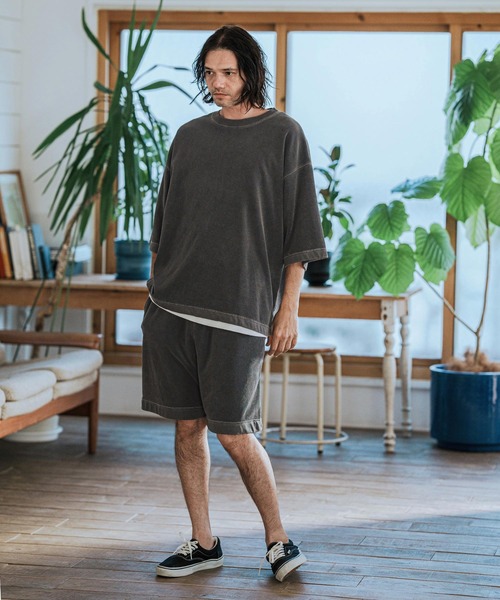CAMBIO（カンビオ） パンツ mp13106-Pigment Pile Short Pants パイル