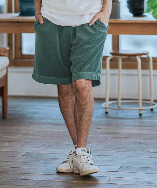 CAMBIO（カンビオ） パンツ mp13106-Pigment Pile Short Pants パイル