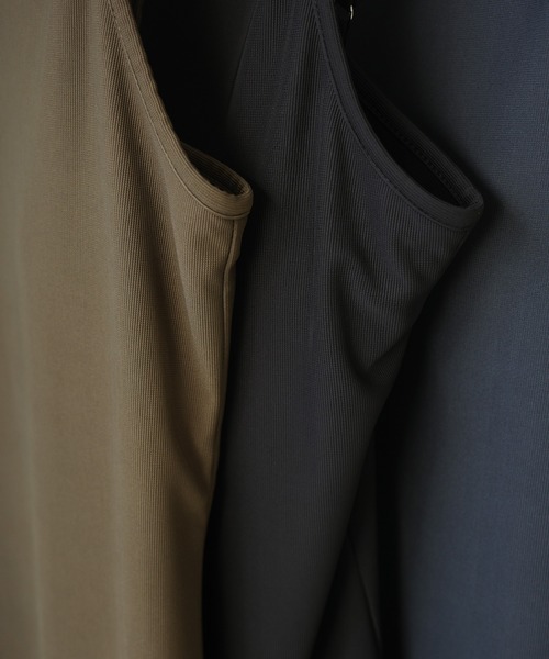 Louere 【取り外し可能パット付き】アメスリストレッチキャミワンピース Louere ワンピース 「取り外し可能パット付き」アメスリ