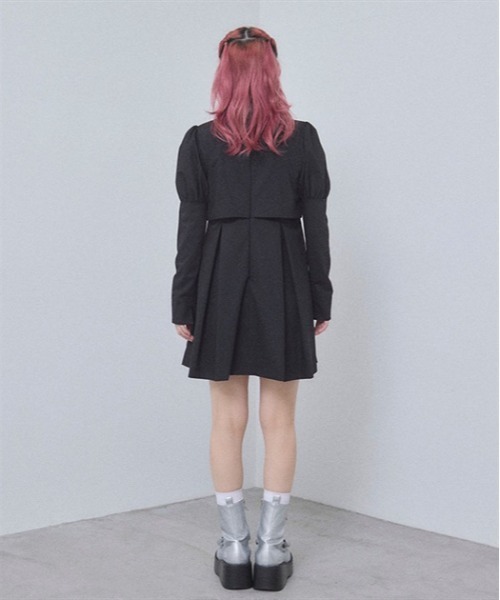 Fickle Bebe ボレロリボンレイヤードワンピース ボレロリボンレイヤードワンピース | FICKLE BEBE