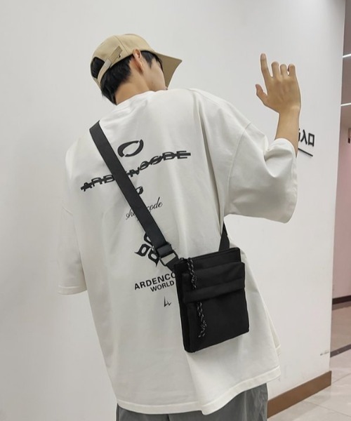 link lot ショルダーバッグ 「フロントポケット付き」撥水コンパクト