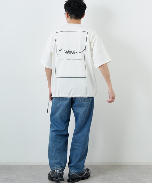 NANGA tシャツ 「NANGA/ナンガ」 別注 ブランドロゴ バック