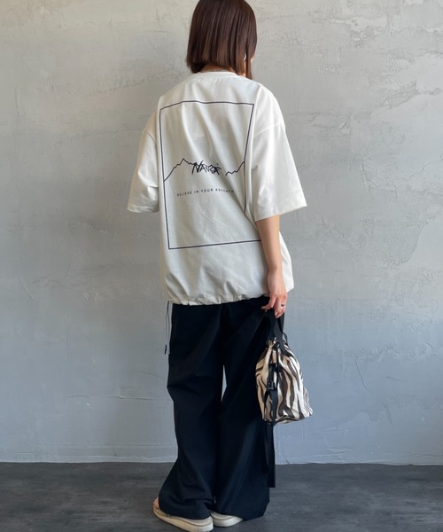NANGA tシャツ 「NANGA/ナンガ」 別注 ブランドロゴ バック